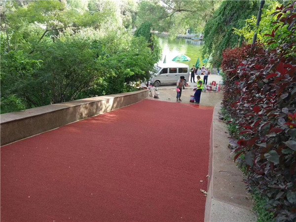 东营彩色路面施工